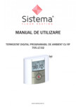 Termostat digital programabil de ambient, cu RF SISTEMA - Termostat 705.17.02