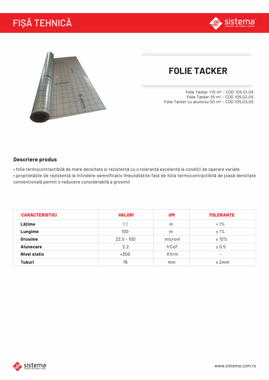 Pagina 1-Folie Tacker SISTEMA Fisa tehnica Romana 