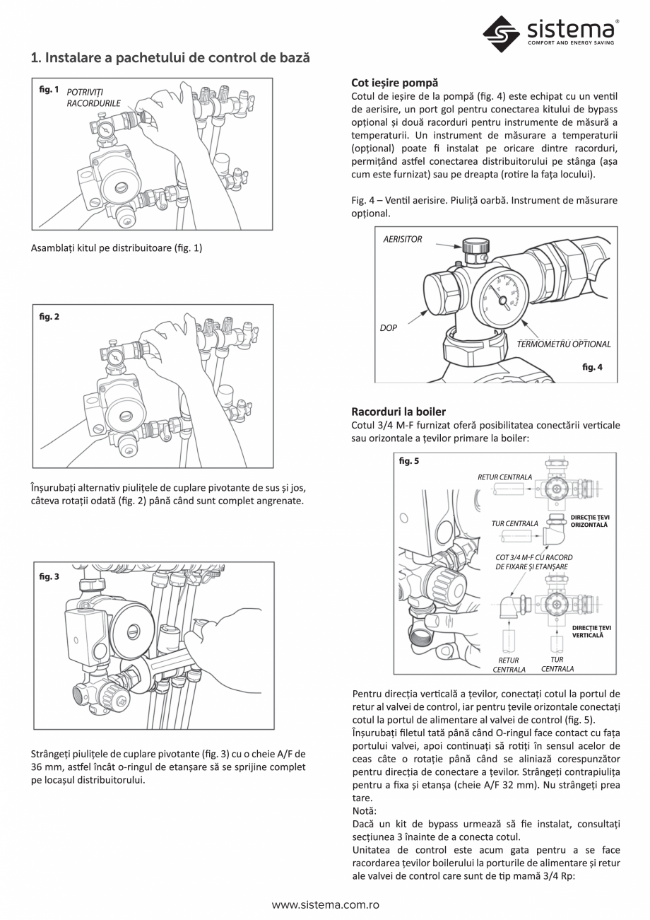 Pagina 2 - Kit de reglare temperatura metalic SISTEMA Kit metalic Instructiuni montaj, utilizare...