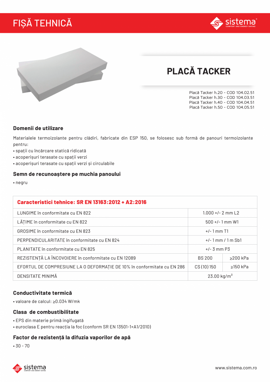 Pagina 1-Placa Tacker SISTEMA Tacker EPS150 Fisa tehnica Romana 