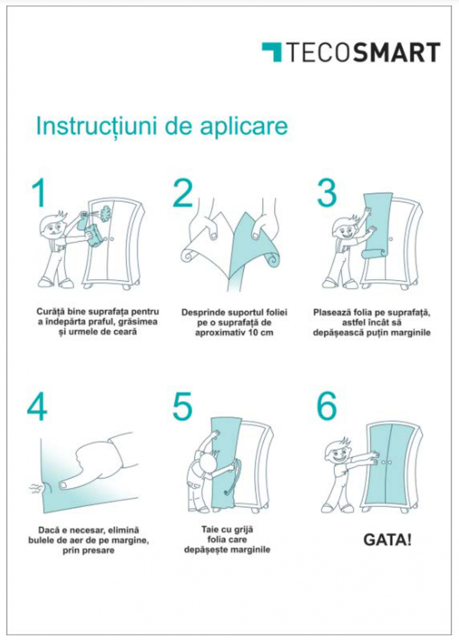 Pagina 1-Instructiuni de aplicare - folii autoadezive pentru mobilier PIN PLUS PIN ALUMINIUM, ANDERSEN PINE, ...