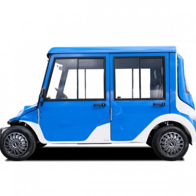MELEX Model albastru - vedere din lateral - Masini pur electrice transport persoane  MELEX