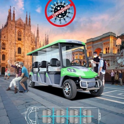 MELEX Model N Car cu usi din plexiglas - pentru transport 8 persoane - Masini pur