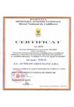 Certificat NATO NCAGE 