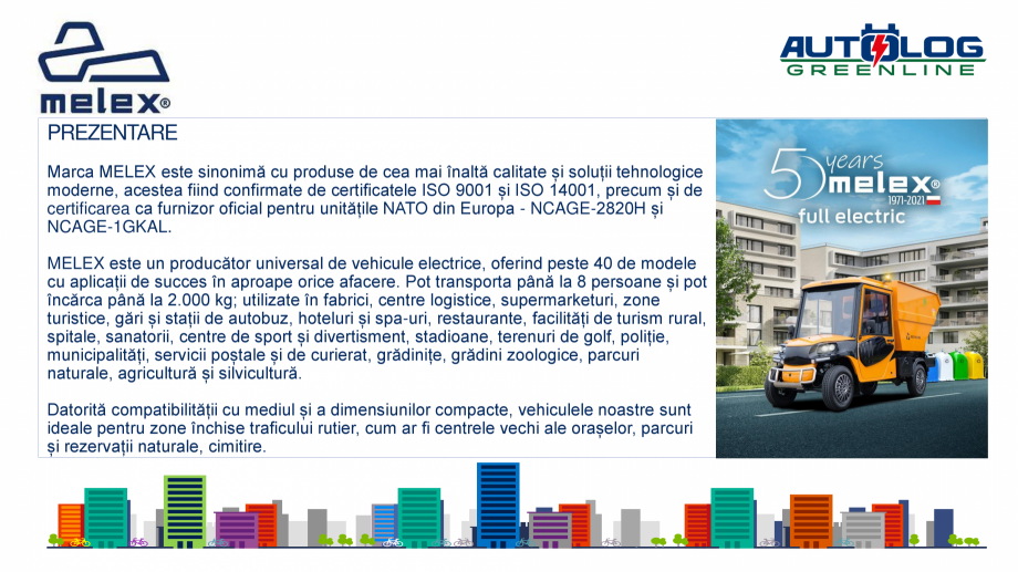 Pagina 3-Melex Romania- prezentare  Catalog, brosura Romana lor, parcuri
și rezervații naturale, cimitire.
...