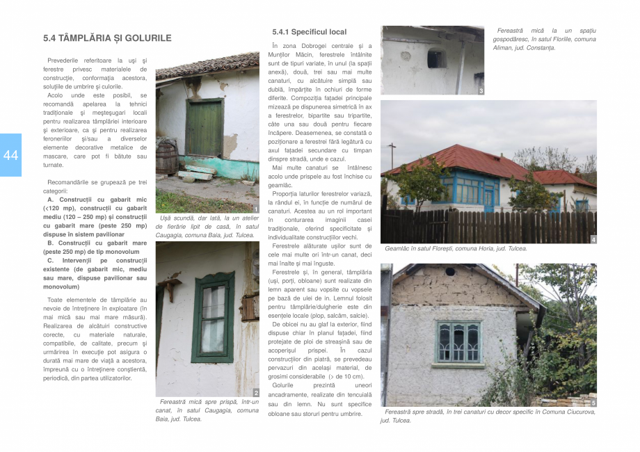Pagina 46-Zona Dobrogea Centrala si Muntii Macin - Ghid de arhitectura pentru incadrarea in specificul local...