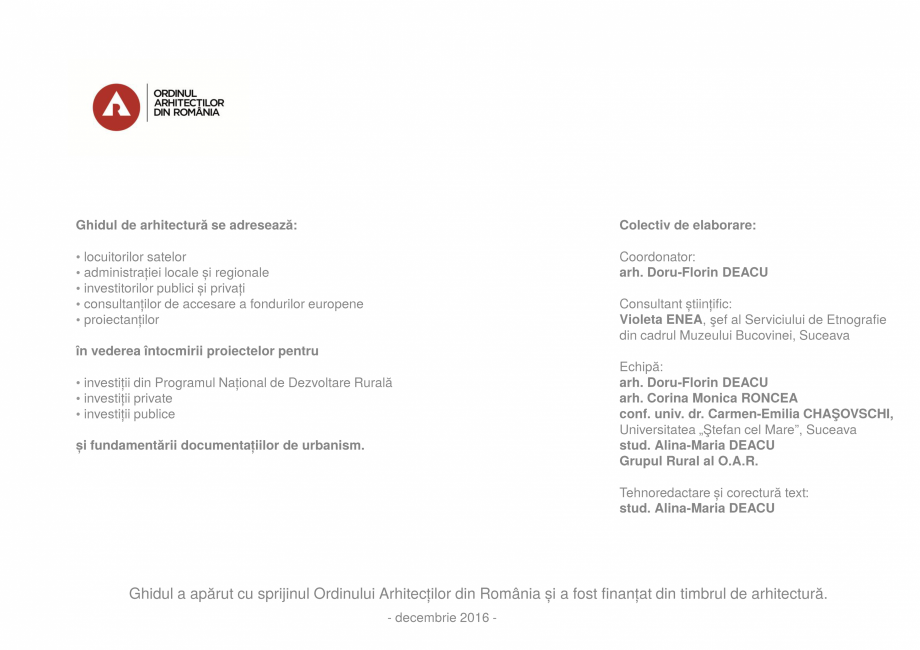 Pagina 2-Zona Falticeni - Ghid de arhitectura pentru incadrarea in specificul local din mediul rural  Ghid de...