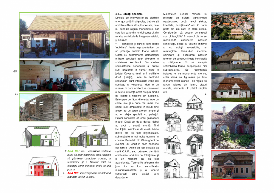 Pagina 40-Zona Secuime - Ghid de arhitectura pentru incadrarea in specificul local din mediul rural  Ghid de...