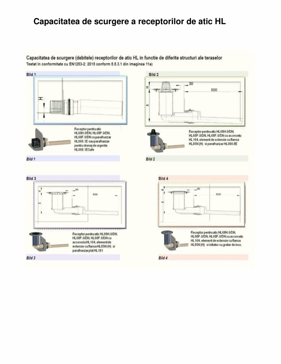 Pagina 1-Capacitatea de scurgere a receptorilor de atic HL HL Hutterer & Lechner HL68 Catalog, brosura...
