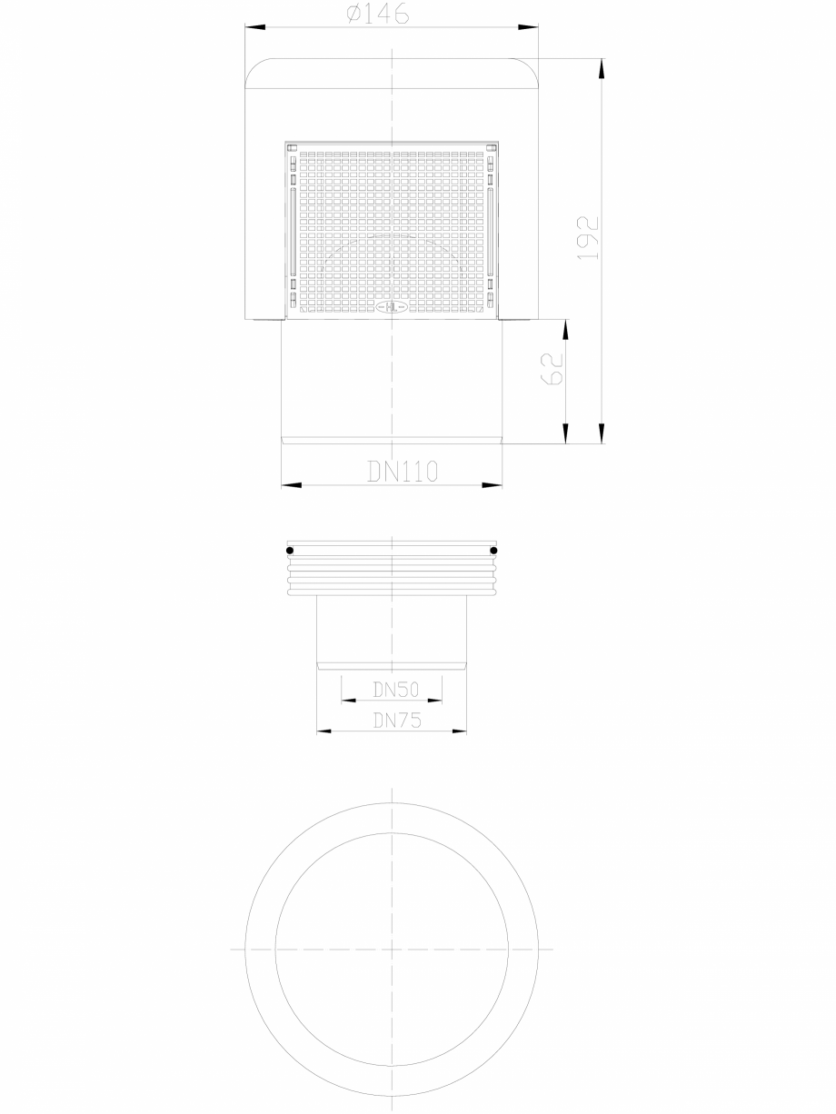 Pagina 1-CAD-DXF Aerator cu membrana pentru ventilarea sistemelor de canalizari interioare HL Hutterer & ...