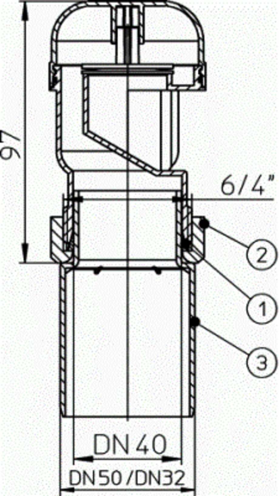 Pagina 1 - CAD-PDF Aerator cu membrana pentru ventilarea unui sau mai multor obiecte sanitare -...