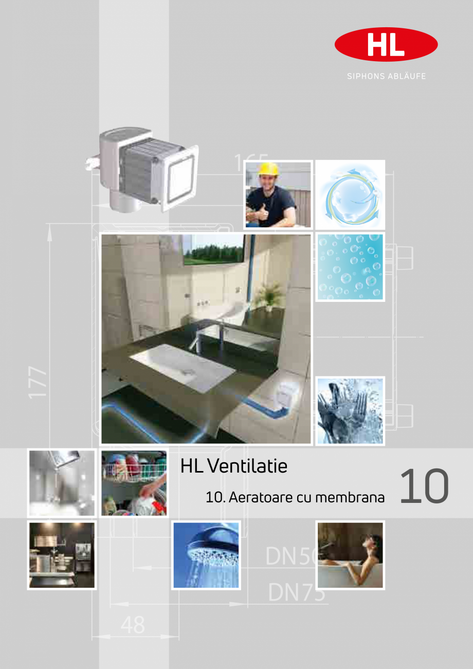 Pagina 1-Aeratoare cu membrana HL Hutterer & Lechner HL905, HL900NECO, HL900N, HL904 Catalog, brosura...