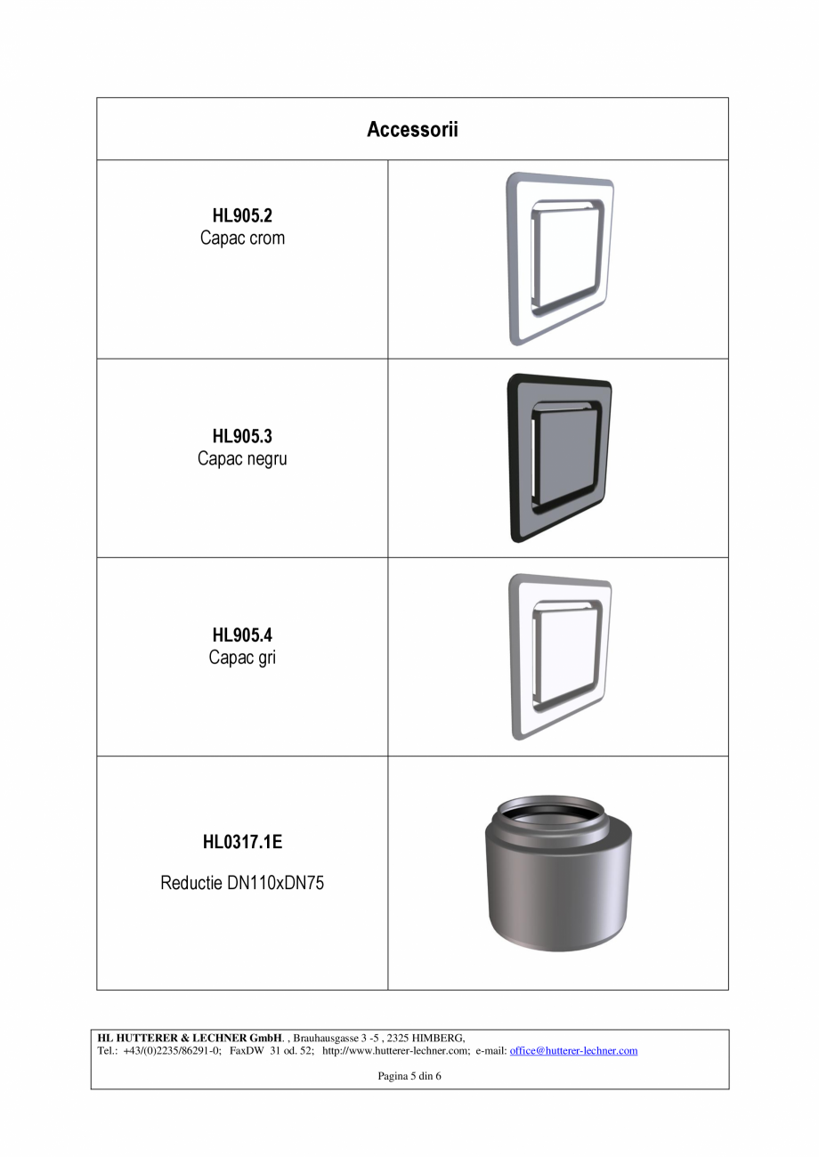 Pagina 5-Piesa de ventilatie inzidita pentru aerisirea coloanelor de canalizare HL Hutterer & Lechner...