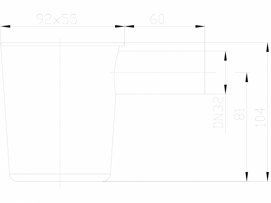 Pagina 1-CAD-DXF Palnie de picurare cu sifon si obturator de miros mecanic tip bila HL Hutterer & Lechner...