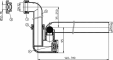 Sifon pentru condens cu tuburi transparente - desen tehnic HL Hutterer & Lechner - HL136NT