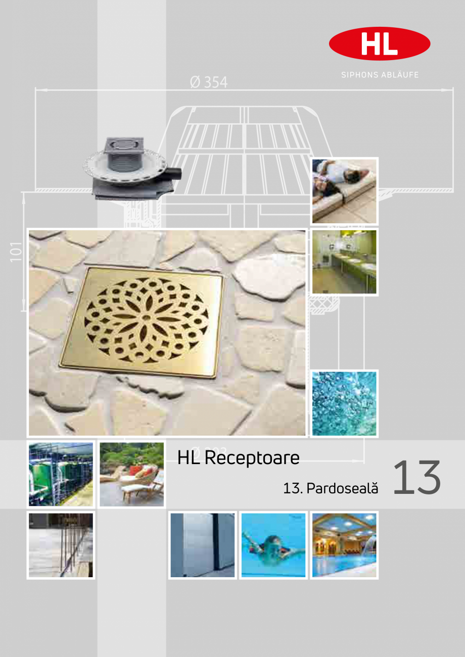 Pagina 1-Sifoane de scurgere pentru pardoseala HL Hutterer & Lechner HL72.1, HL72.1H, HL72.1HN, HL72.1N, ...