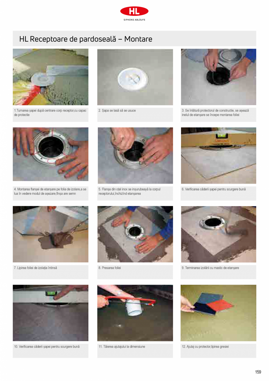 Pagina 5-Sifoane de scurgere pentru pardoseala HL Hutterer & Lechner HL72.1, HL72.1H, HL72.1HN, HL72.1N, ...