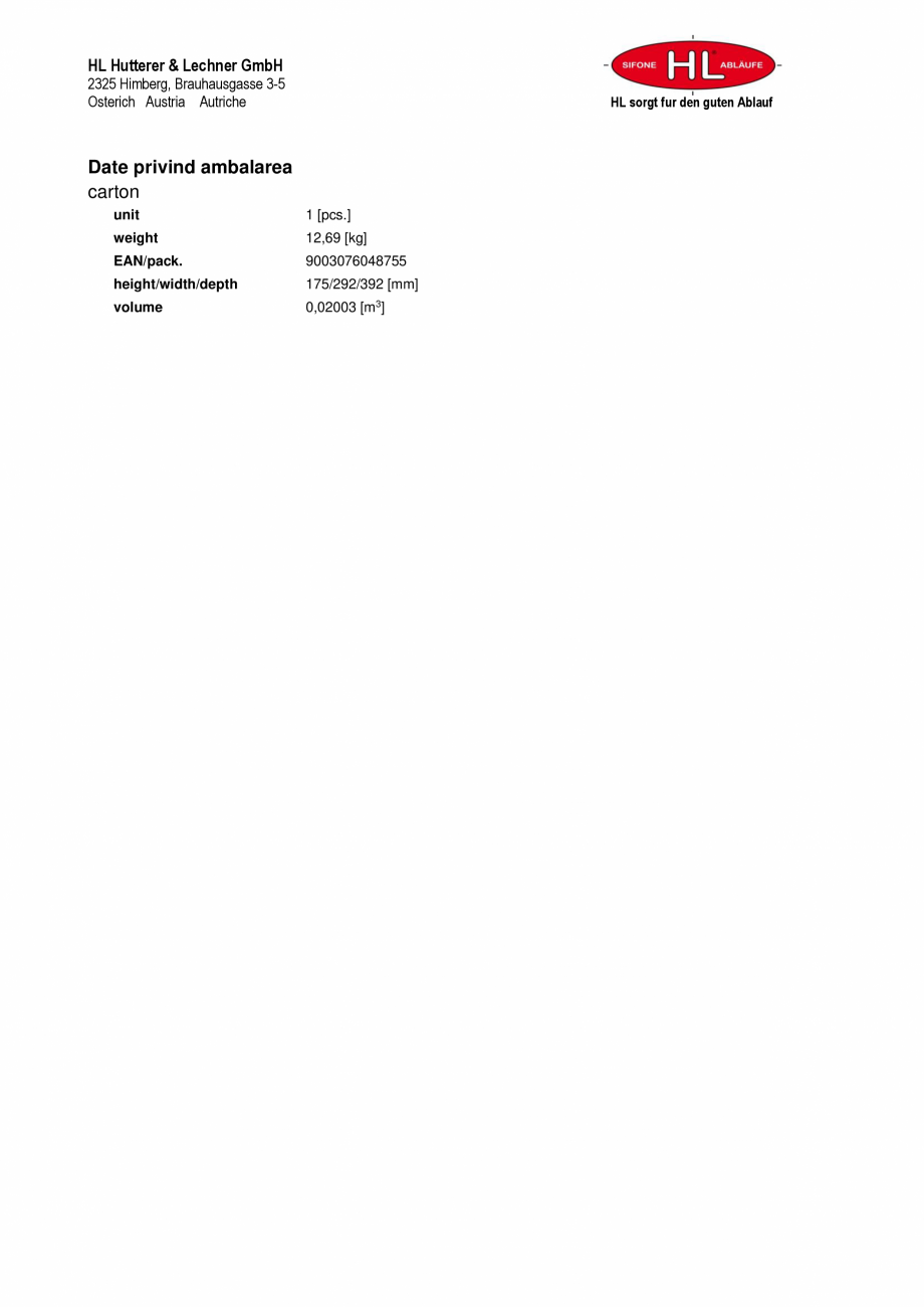 Pagina 2-Receptor/Gura de scurgere cu iesire verticala si inaltator cu rama si gratar fonta HL Hutterer &...