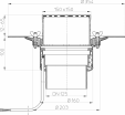 Desen tehnic Receptor pentru acoperis circulabil cu clema si element incalzire HL62 1B 2 HL Hutterer