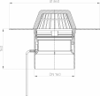 Desen tehnic Receptor pentru acoperis cu guler din PVC si incalzire HL62 1P 5 HL Hutterer