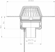 Desen tehnic Receptor pentru acoperis cu guler din PVC si incalzire HL62 1P 7 HL Hutterer