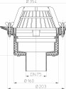 Desen tehnic: Receptor pentru acoperis necirculabil cu element clema HL62/7