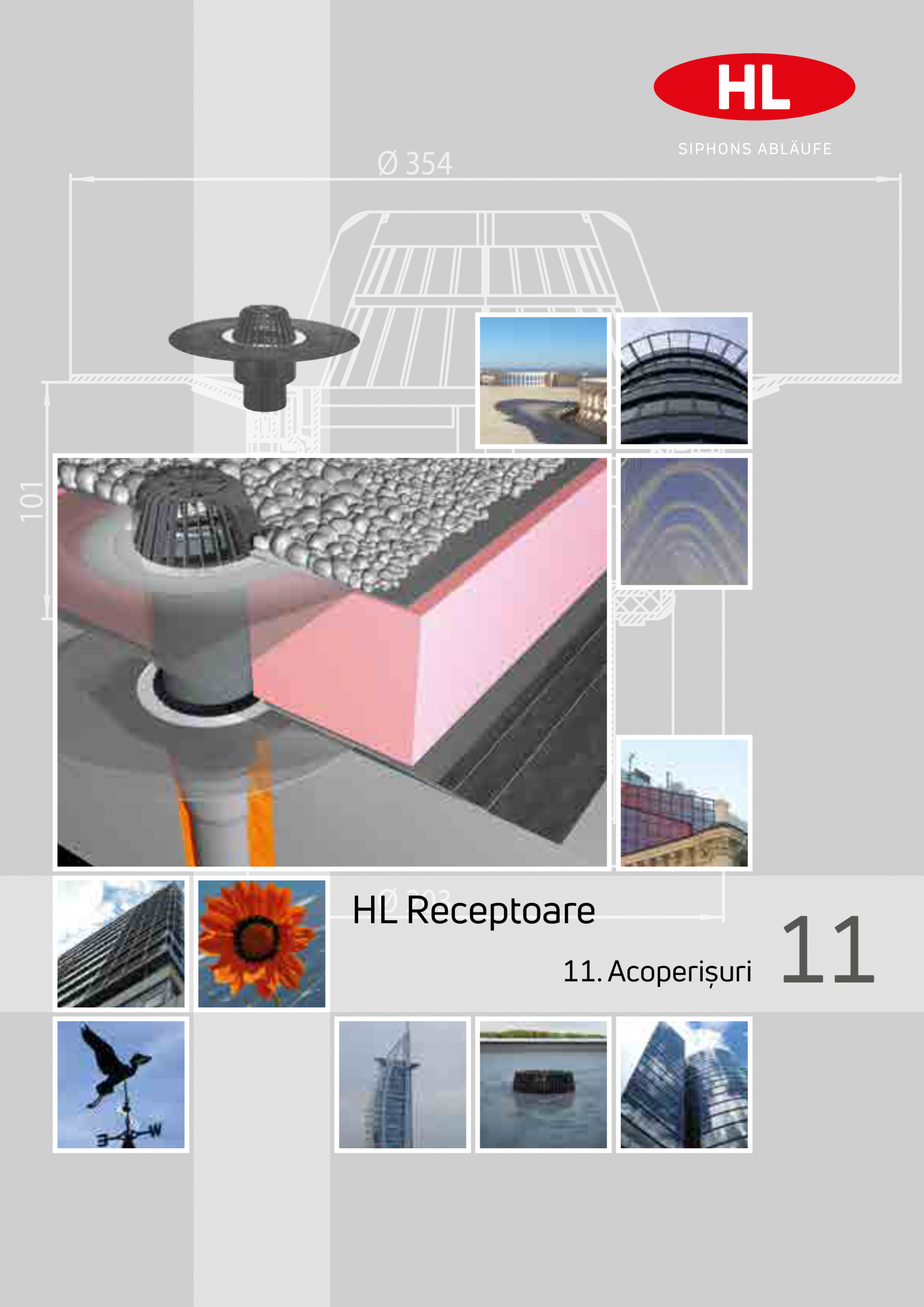 Receptoare de scurgere pentru acoperis HL Hutterer & Lechner HL62.1 ...