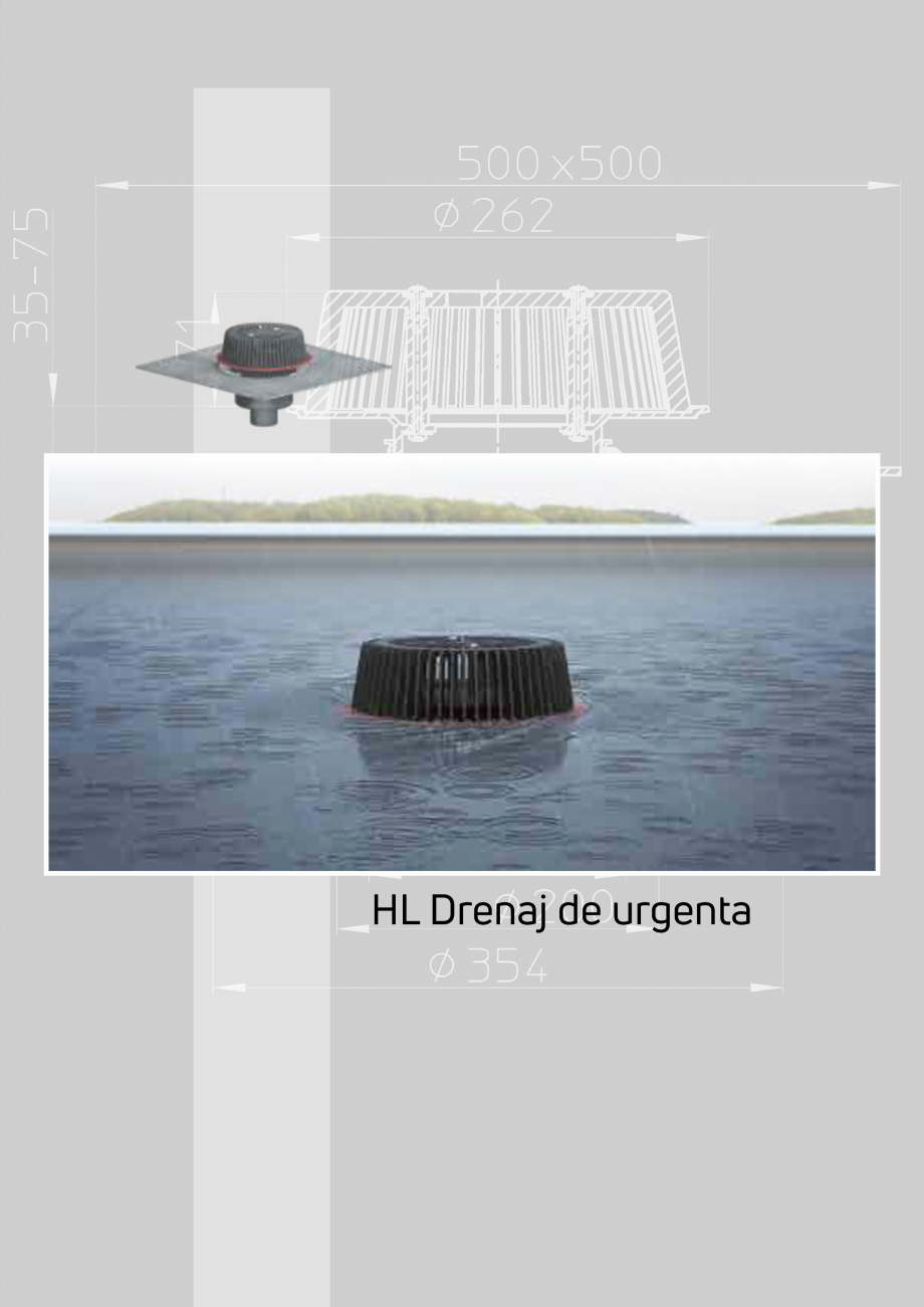 Pagina 23-Receptoare de scurgere pentru acoperis HL Hutterer & Lechner HL62.1, HL62.1B, HL62.1BF, HL62.1BH...