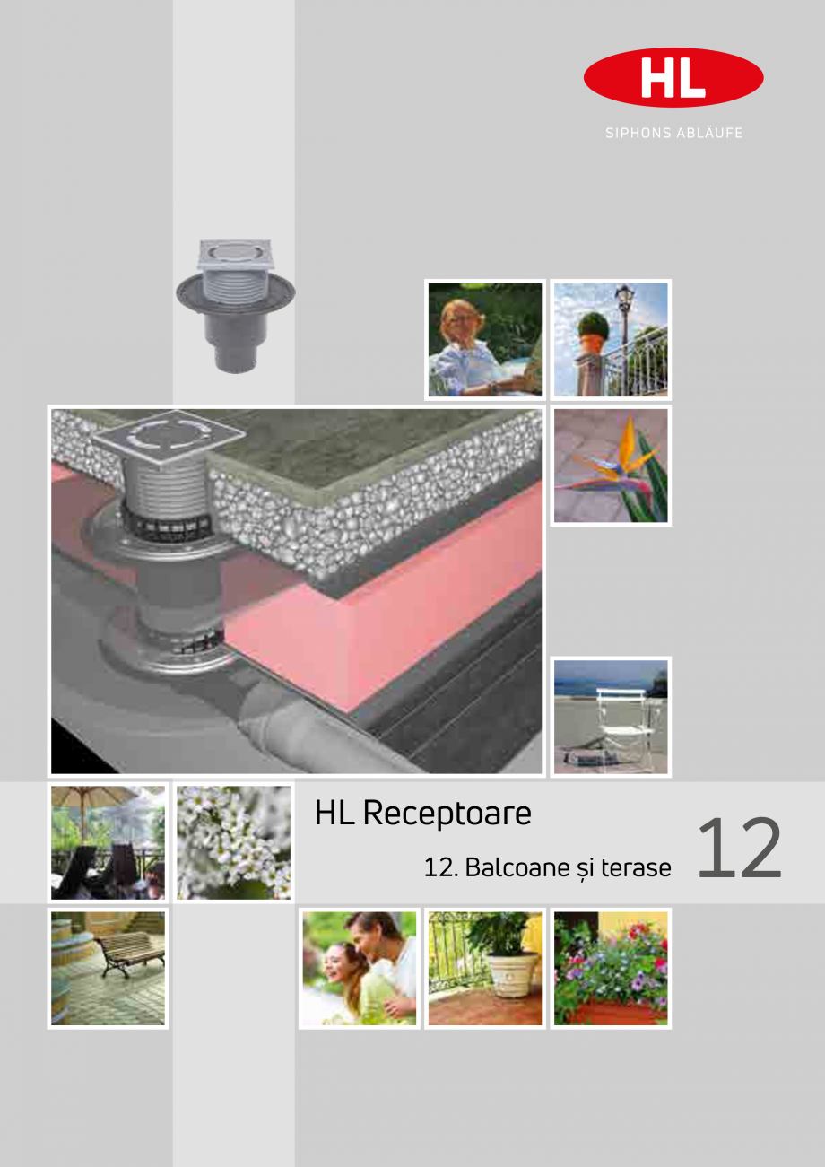 Pagina 1-Receptoare de scurgere pentru balcoane si terase HL Hutterer & Lechner HL73.0, HL73.2, HL80,...
