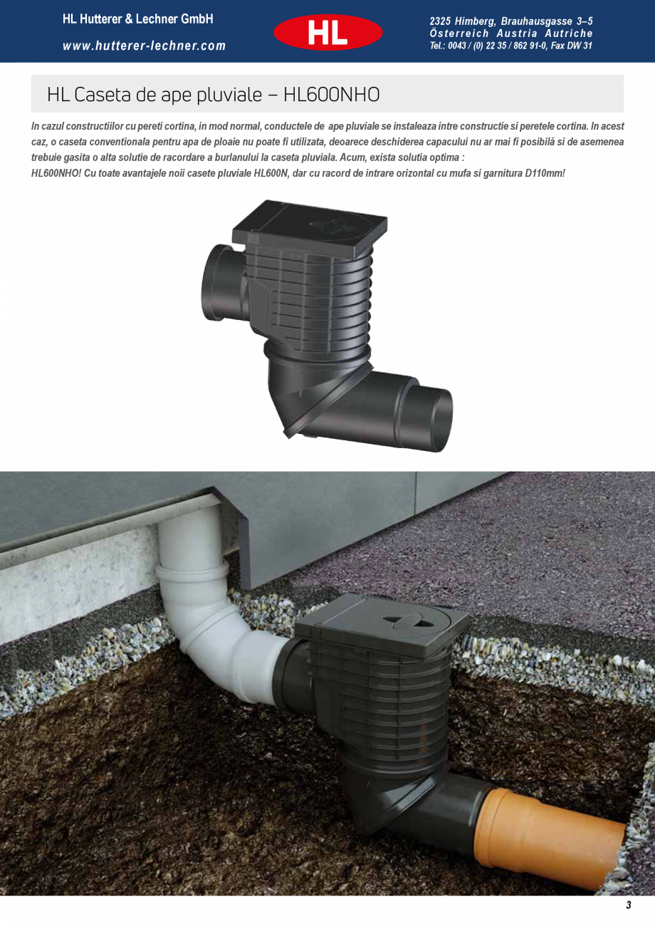 Pagina 3-Noua caseta pentru ape pluviale - Pregatita pentru orice ploaie HL Hutterer & Lechner HL600N,...