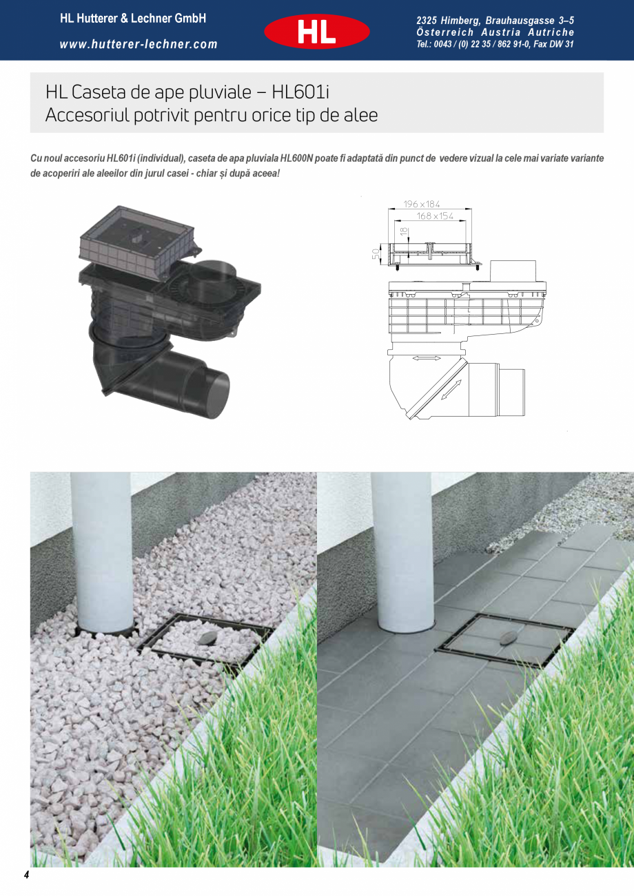 Pagina 4-Noua caseta pentru ape pluviale - Pregatita pentru orice ploaie HL Hutterer & Lechner HL600N,...