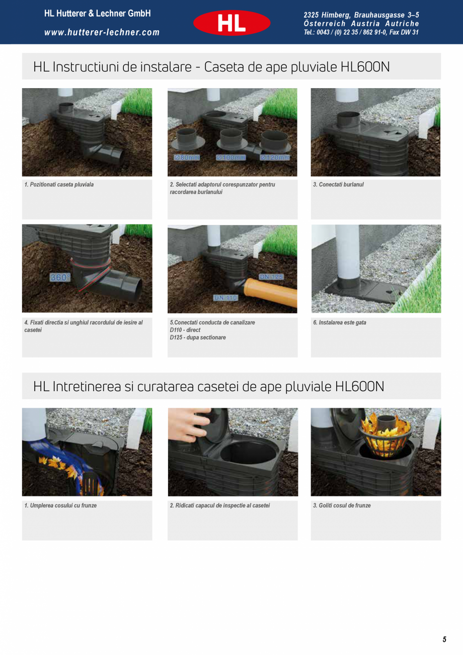 Pagina 5-Noua caseta pentru ape pluviale - Pregatita pentru orice ploaie HL Hutterer & Lechner HL600N,...