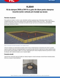 Kit de etansare DN50 si DN110 cu guler din bitum pentru etansarea trecerilor tevilor verticale prin