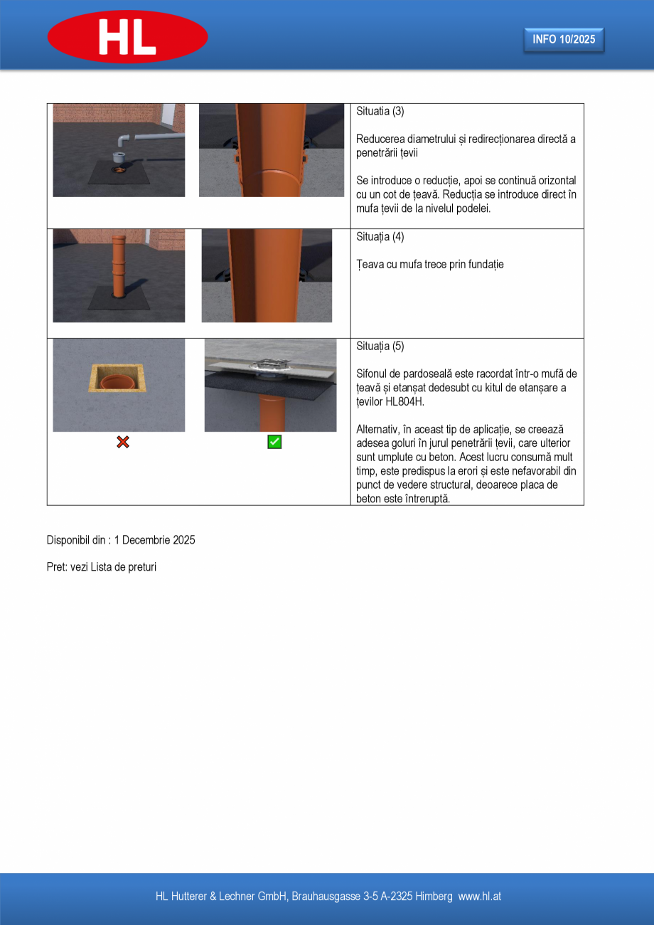 Pagina 5 - Kit de etansare DN50 si DN110 cu guler din bitum pentru etansarea trecerilor tevilor...