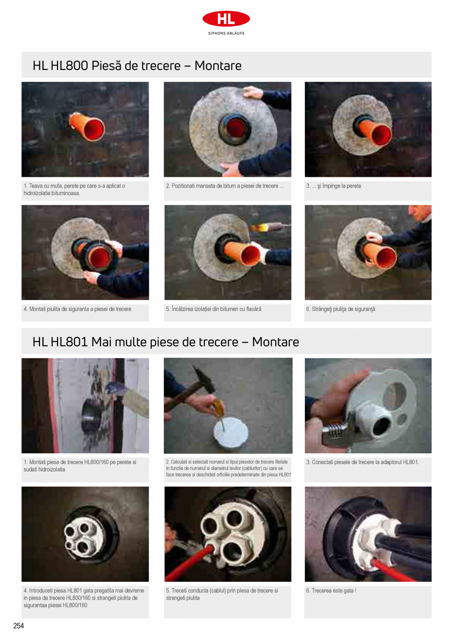 Pagina 4-Etansare pentru cladiri - Piese de trecere HL Hutterer & Lechner Catalog, brosura Romana de...