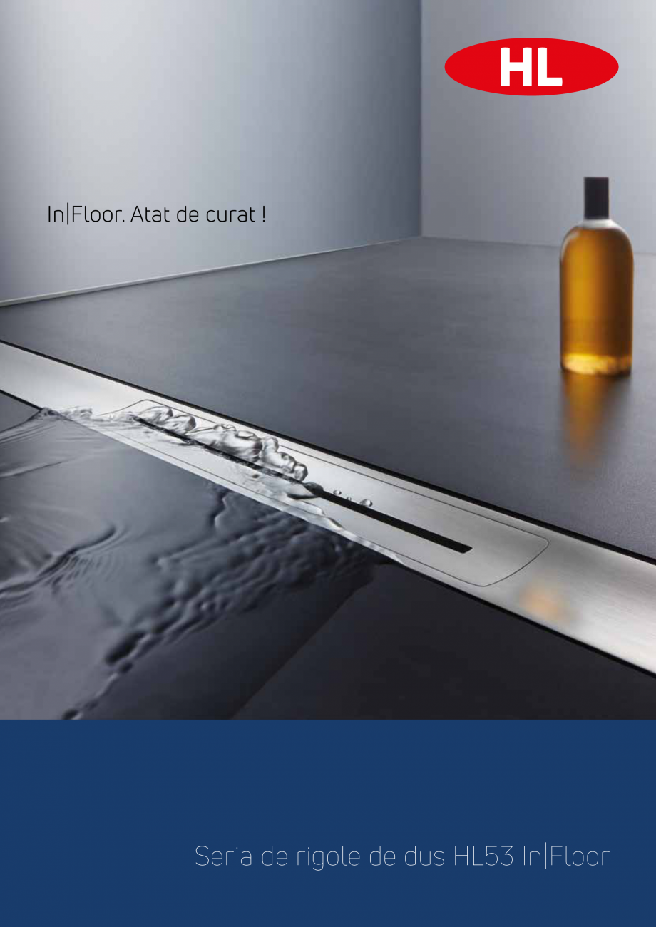 Pagina 1-Rigole seria InFloor pentru dusuri fara bariere HL Hutterer & Lechner HL53K, HL53KF Catalog,...