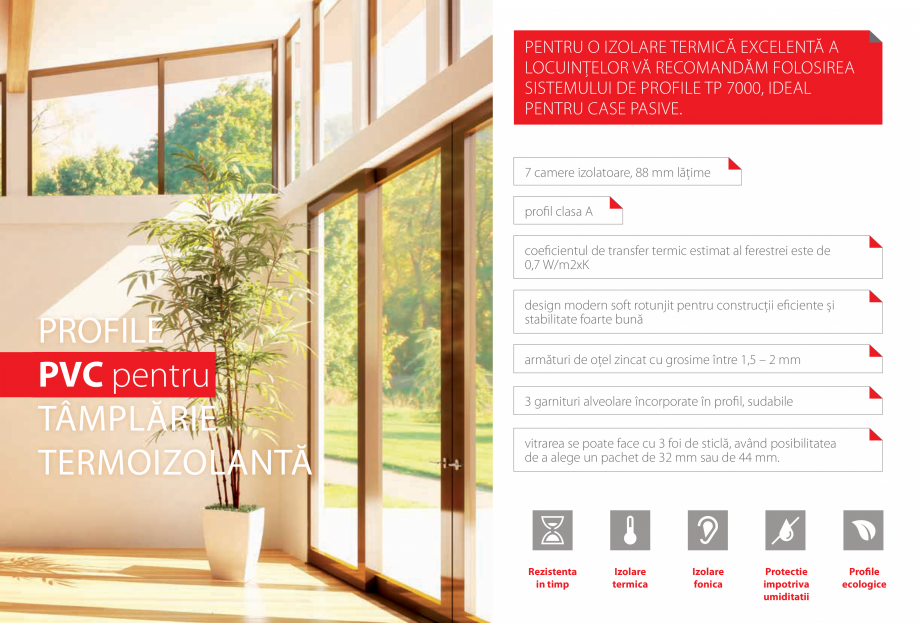Pagina 6-Ferestre si usi din PVC  Catalog, brosura Romana ate și sobrietate
armături de oțel zincat cu...