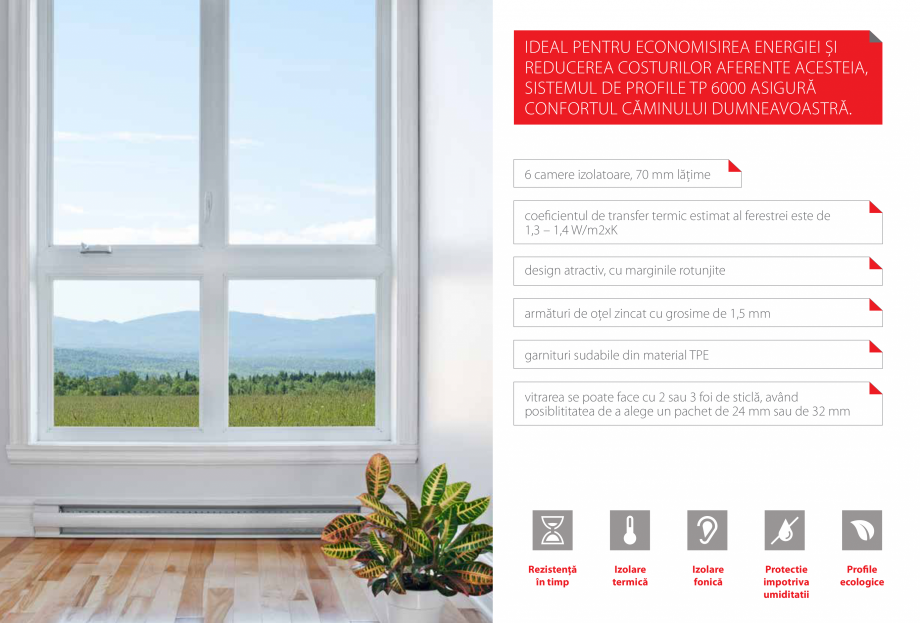 Pagina 8-Ferestre si usi din PVC  Catalog, brosura Romana uncționalitatea unui spațiu.
Acestea trebuie să ...