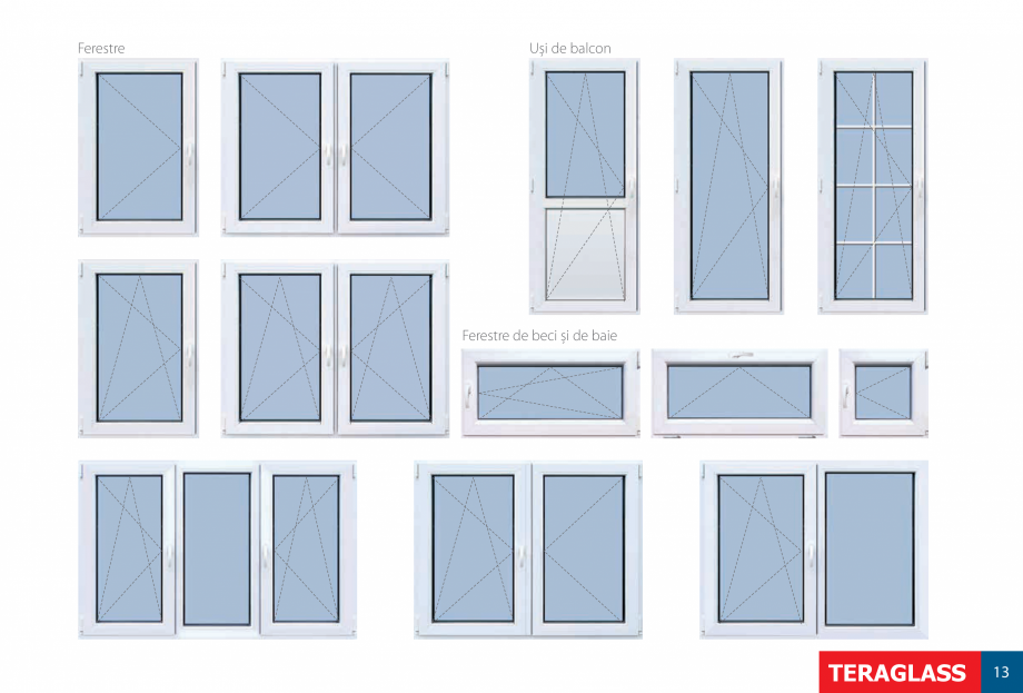 Pagina 15-Ferestre si usi din PVC  Catalog, brosura Romana terior sau
pentru balcon și terase care pot...
