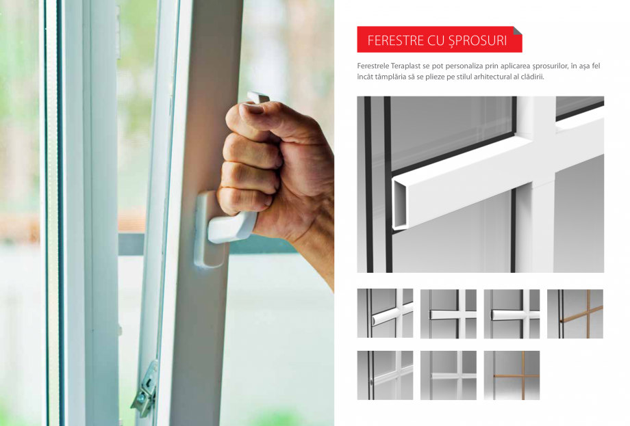 Pagina 18-Ferestre si usi din PVC  Catalog, brosura Romana panel sau combinat, la baza
proiectării designului...