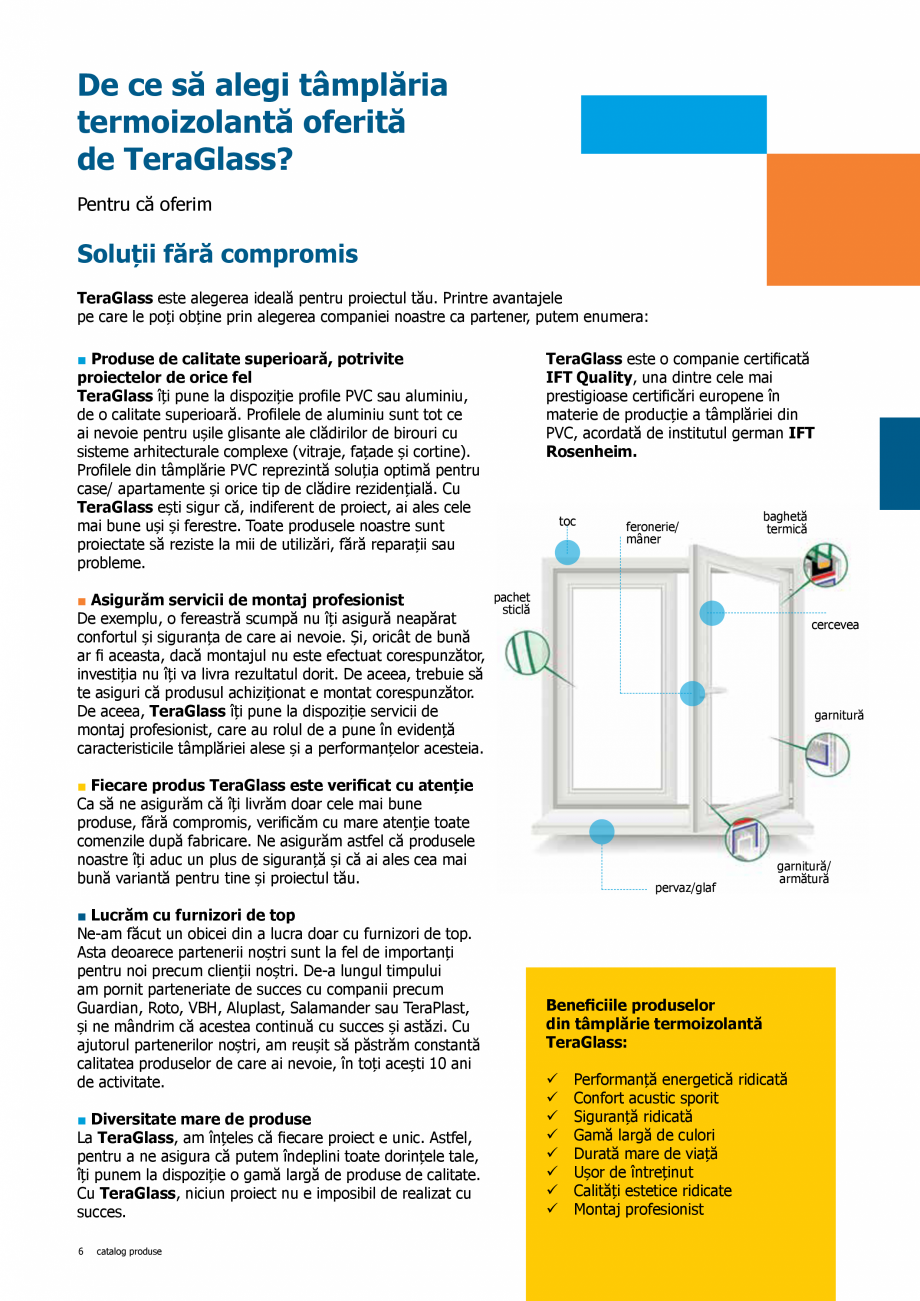 Pagina 6-Catalog de produse TeraGlass 2020  Catalog, brosura Romana e îți aduc un plus de siguranță și...