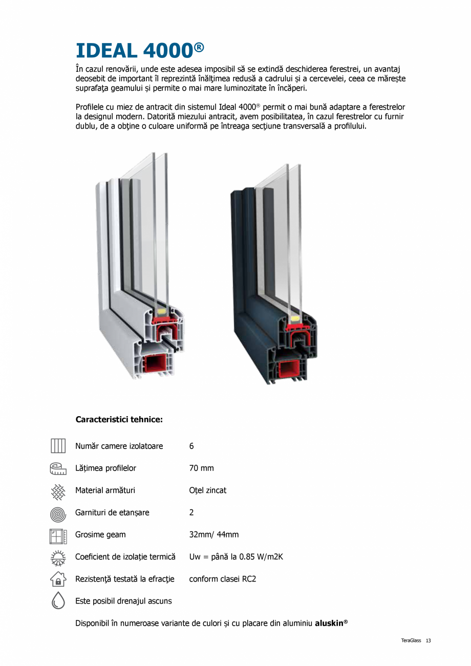 Pagina 13-Catalog de produse TeraGlass 2020  Catalog, brosura Romana tandard din aluminiu. Rezultatul acestei ...