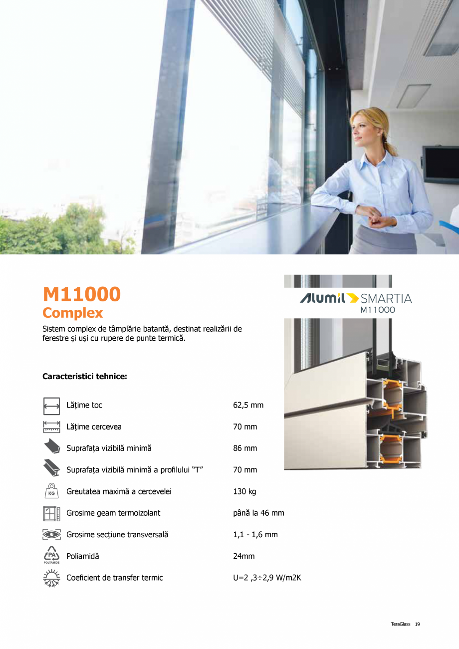Pagina 19-Catalog de produse TeraGlass 2020  Catalog, brosura Romana oară. Pentru
tâmplăria TeraGlass, vă ...