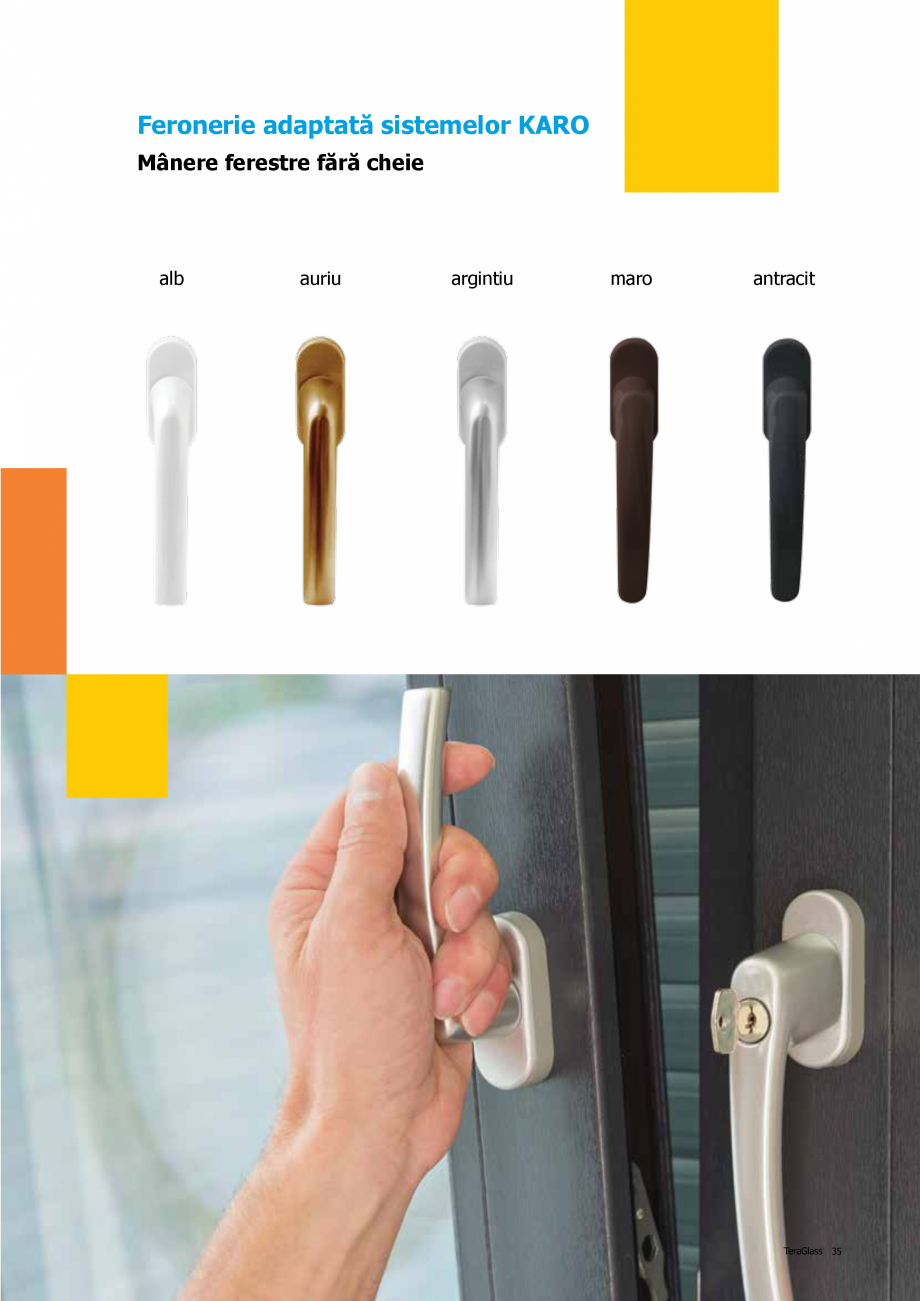 Pagina 35-Catalog de produse TeraGlass 2020  Catalog, brosura Romana şi batante sau glisante pentru confort...