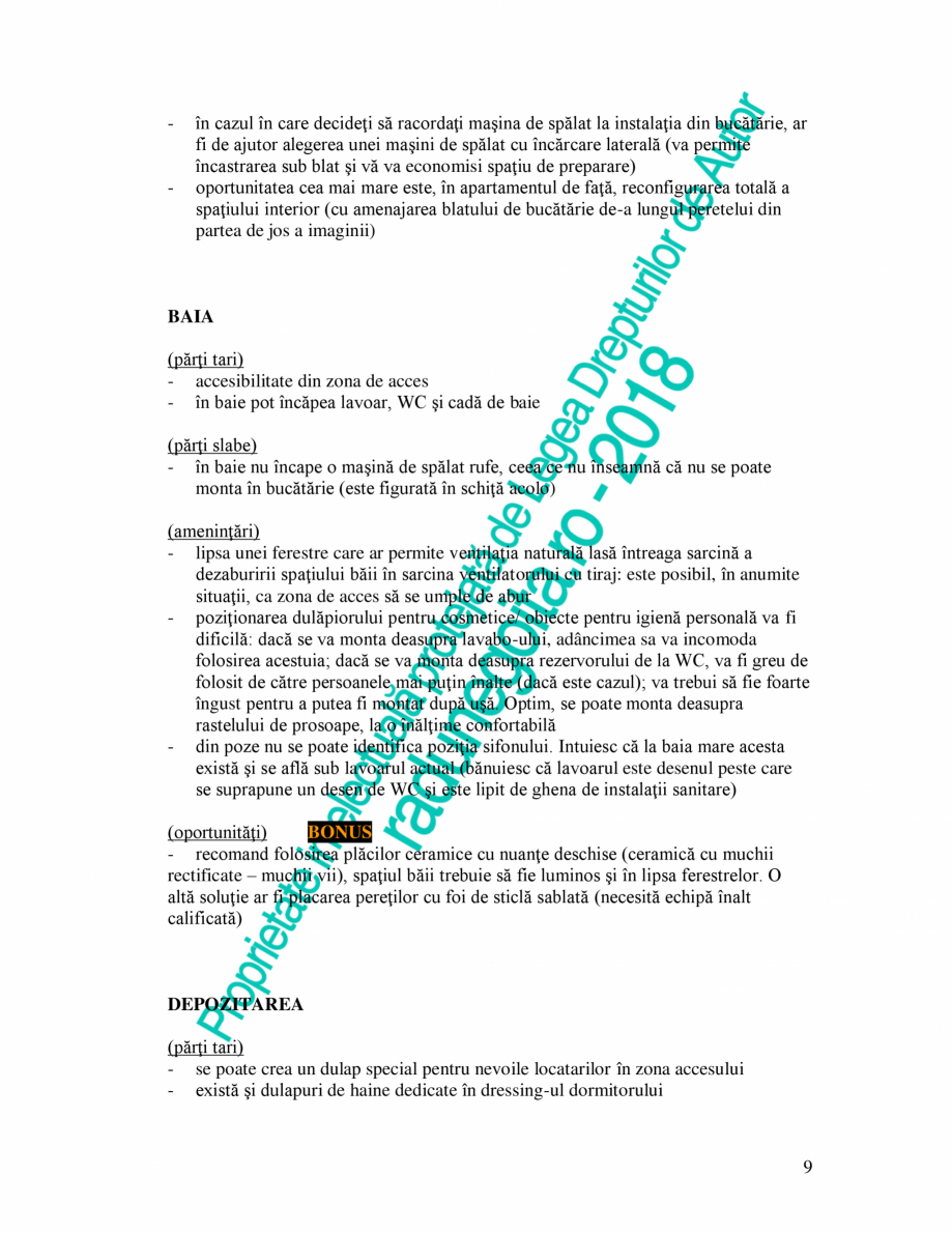 Pagina 9-Exemplu analiza apartament Radunegoita.ro Ghid de arhitectură Romana lustră prinsă
de tavan în ...