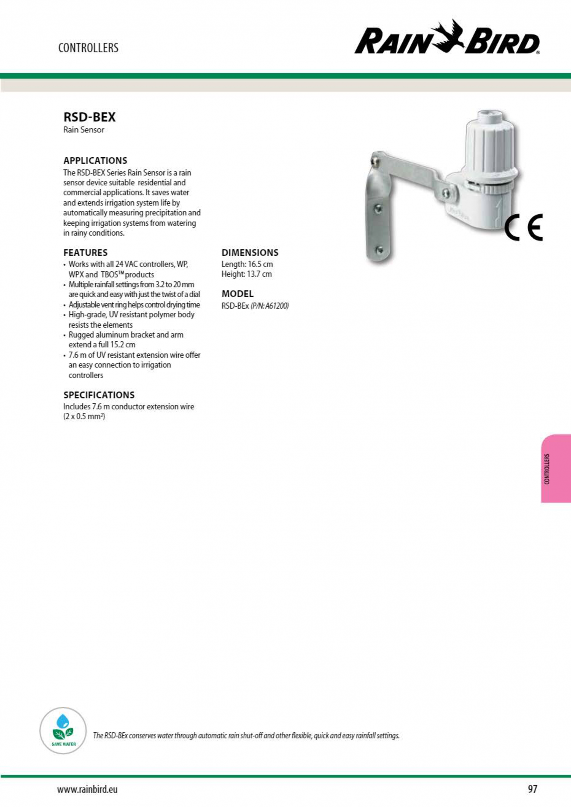 Senzor De Ploaie Pentru Sisteme De Irigare Prin Aspersie Dorin