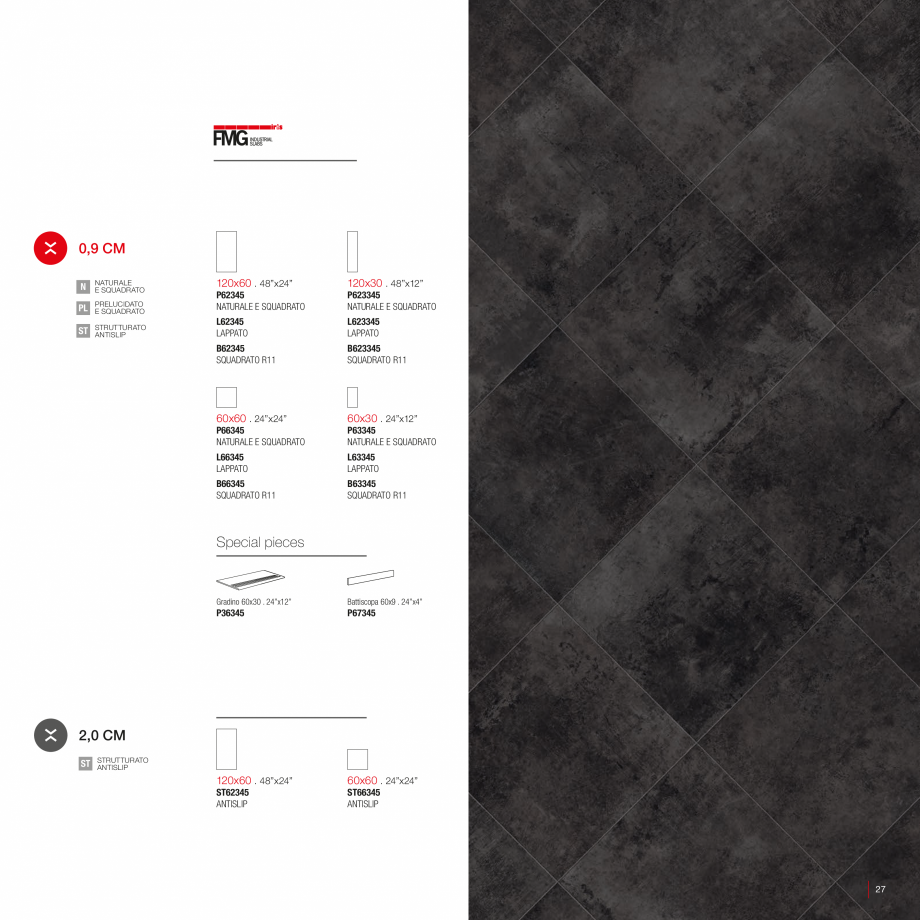 Pagina 29-Catalog gresie 2 cm - colectia WALK ON LastreCeramice.ro Catalog, brosura Engleza, Franceza, Germana...