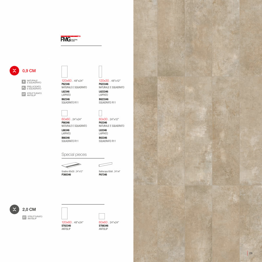 Pagina 31-Catalog gresie 2 cm - colectia WALK ON LastreCeramice.ro Catalog, brosura Engleza, Franceza, Germana...