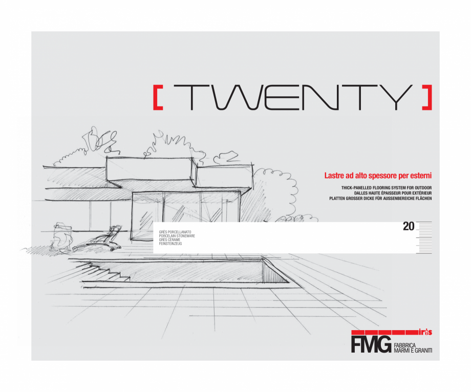 Pagina 1-Catalog gresie 2 cm  - colectia TWENTY LastreCeramice.ro Catalog, brosura Engleza, Franceza, Germana...