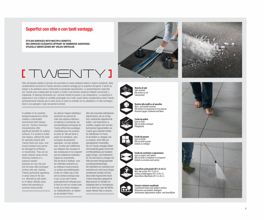 Pagina 7-Catalog gresie 2 cm  - colectia TWENTY LastreCeramice.ro Catalog, brosura Engleza, Franceza, Germana...